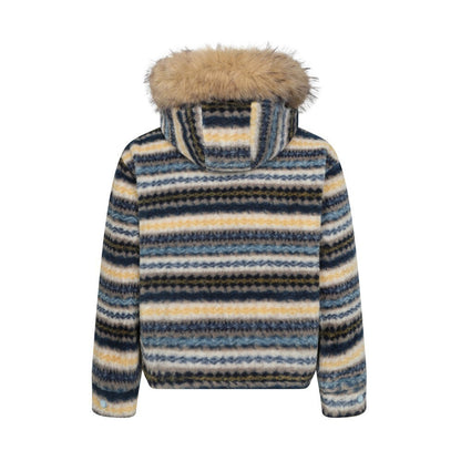 Striped jacket cotton jacket