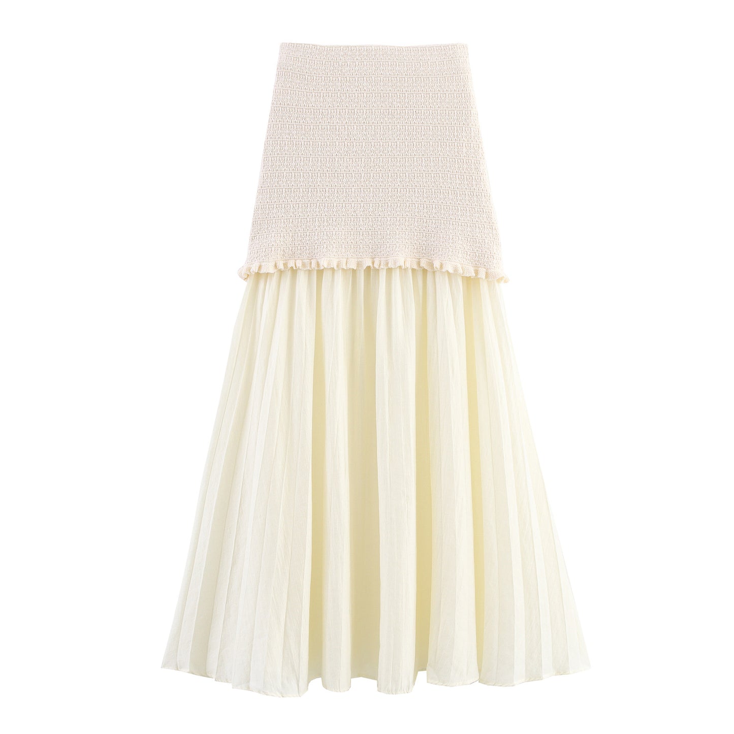 Women's Layered Decorative Knit Jacket + Camisole + Spliced Knit Set