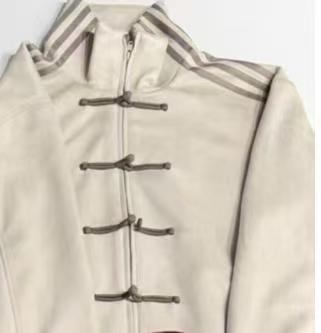 Stand up collar buttoned jacket jacket