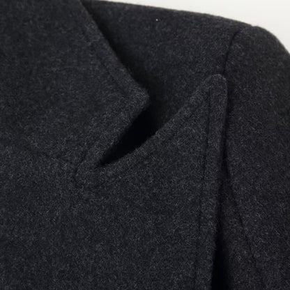 Elegant long woolen coat jacket
