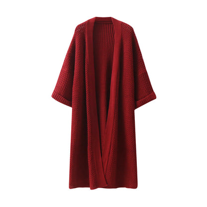 Long loose sweater jacket