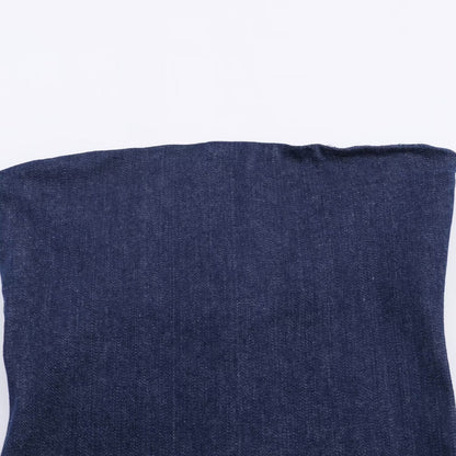 Versatile asymmetrical denim dress