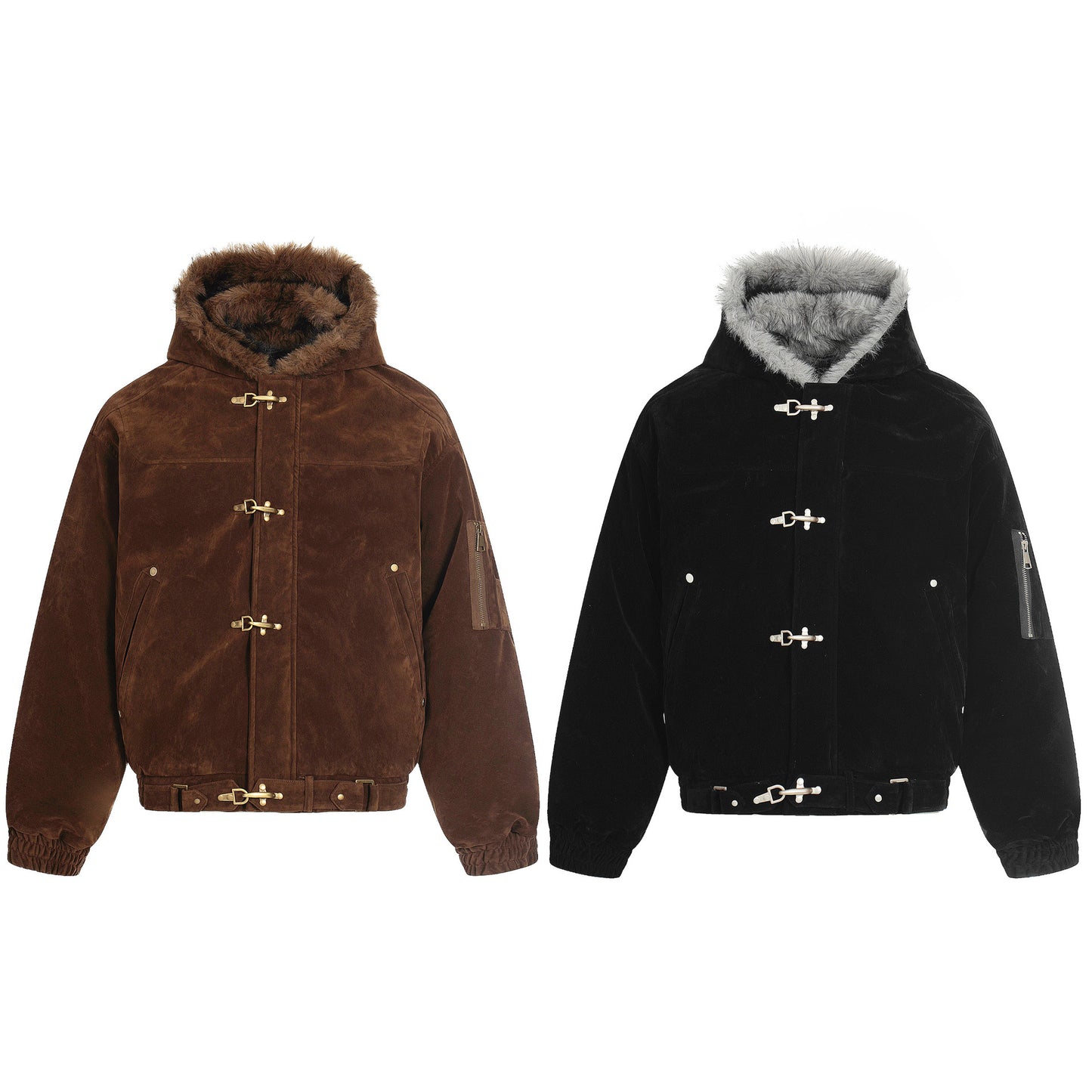 Cotton collar jacket with cotton jacket