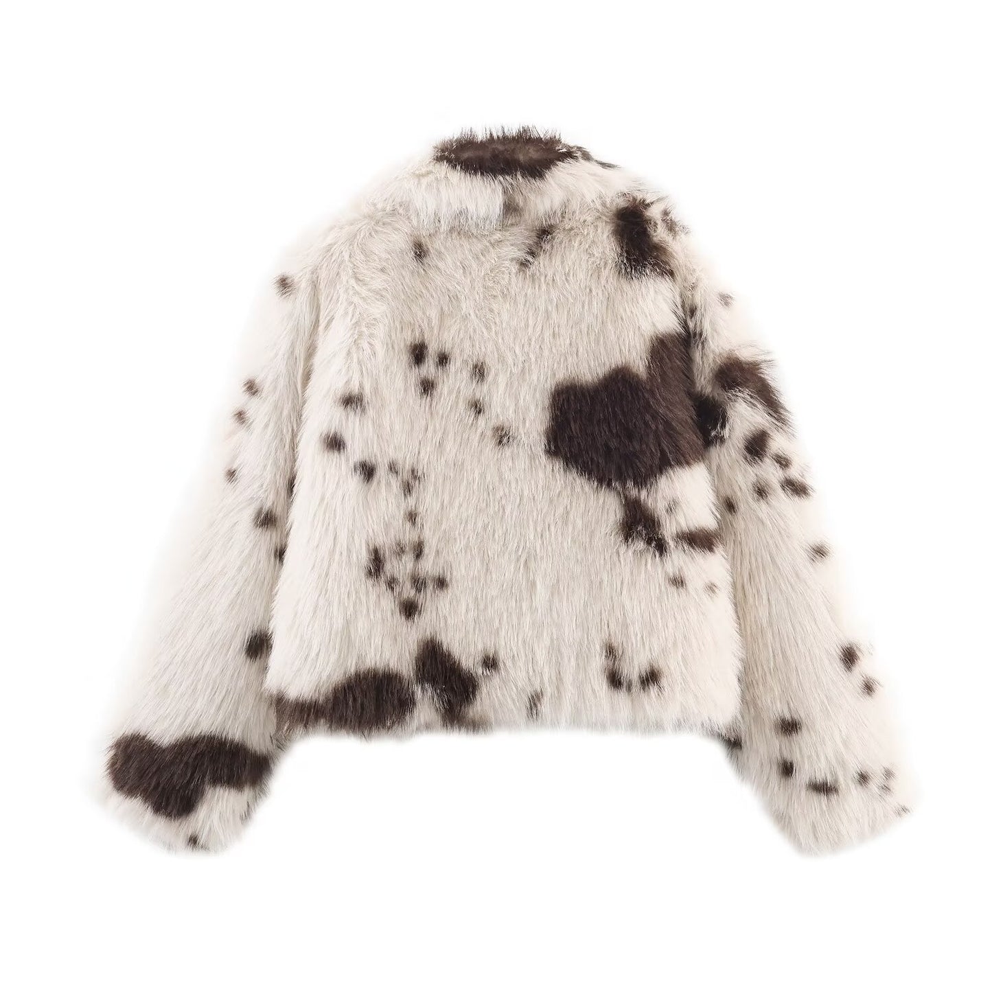 Artificial fur effect jacket jacket