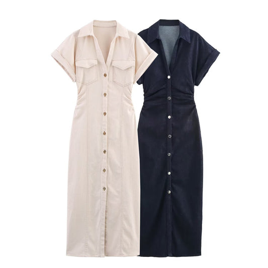 Versatile classic denim dress