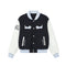Navy Blue with White Patchwork