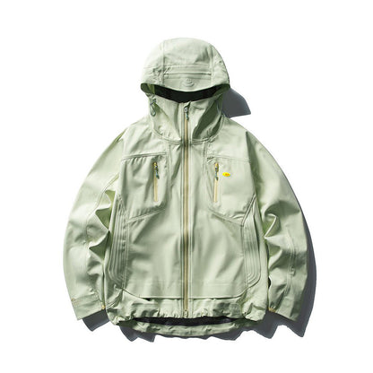 Double zipper jacket jacket