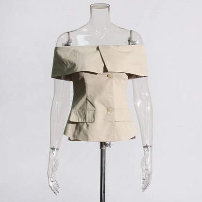 One shoulder jacket