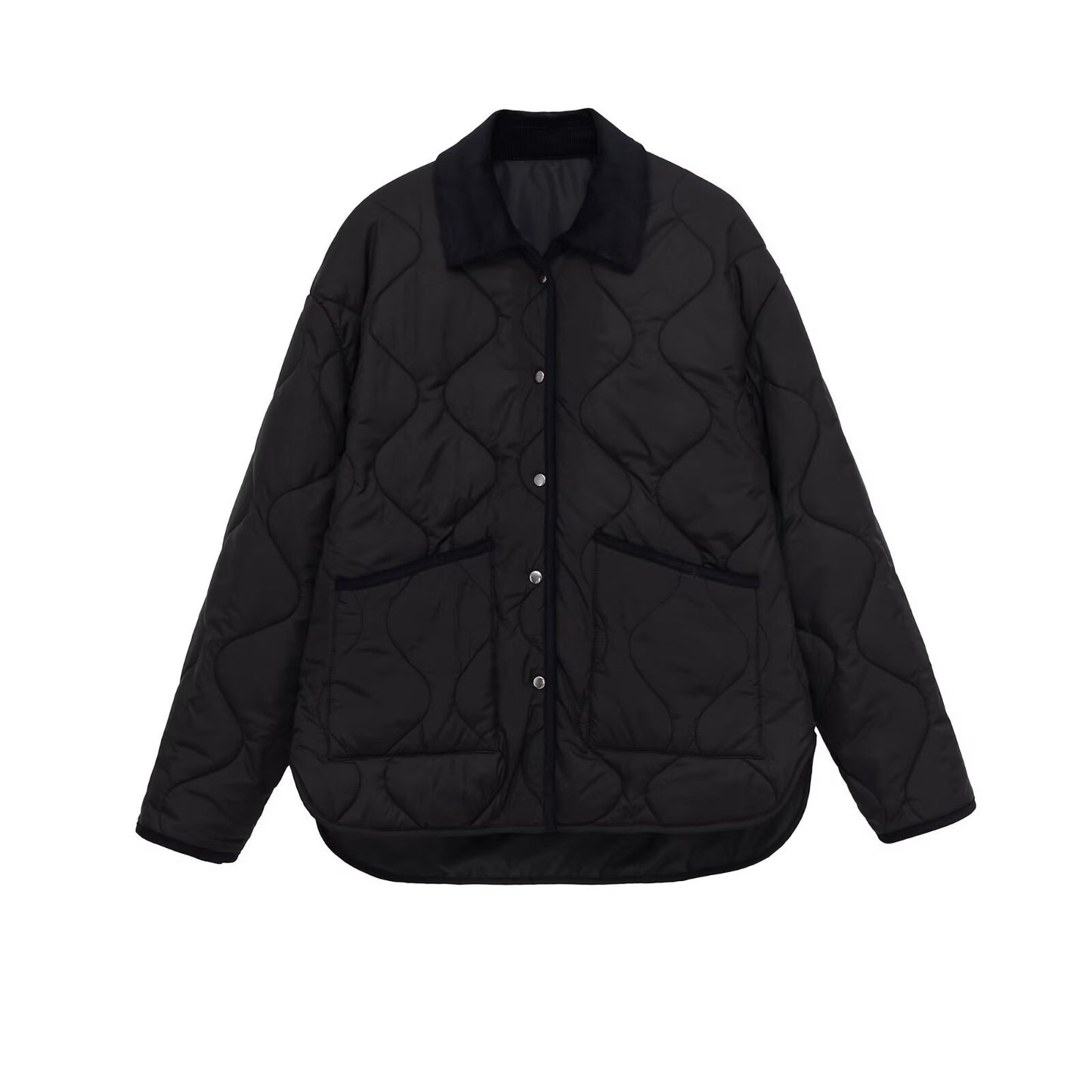 Casual large pocket lapel jacket