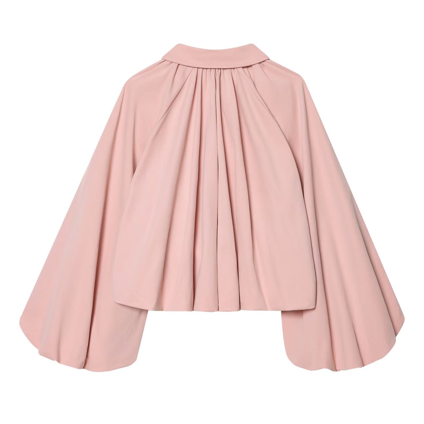 Balloon sleeve pilot loose jacket short jacket