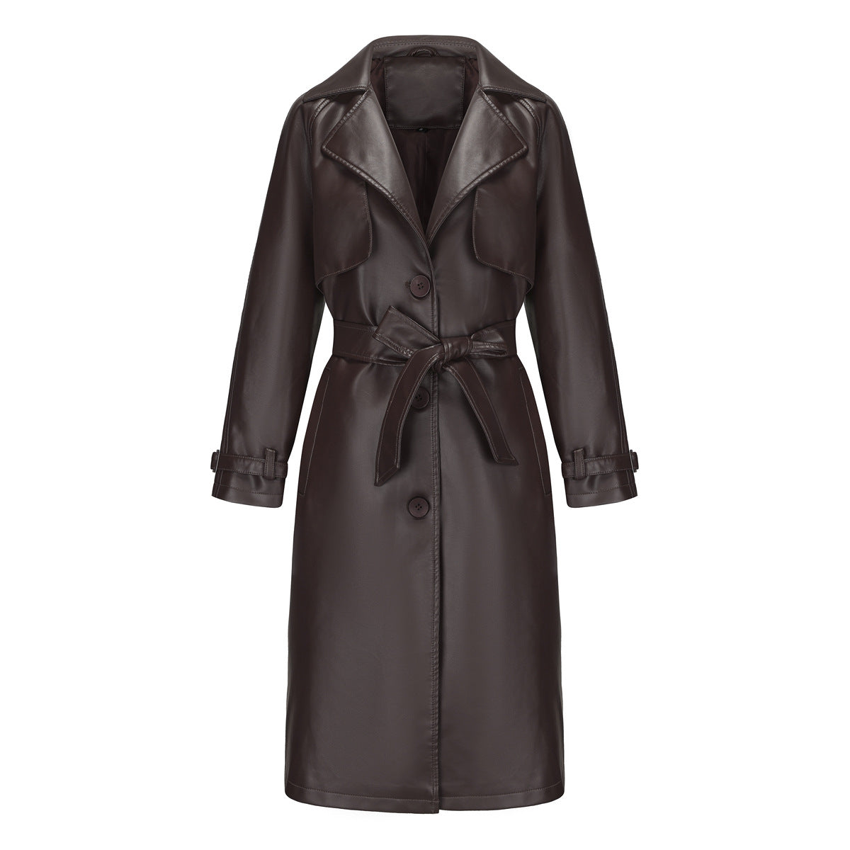 Long loose jacket with a lapel jacket