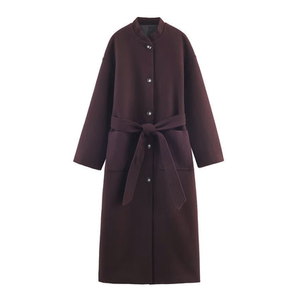 Long waistband coat jacket