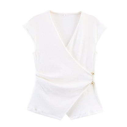 Elegant Sleeveless Top and Wide-Leg Pants Set with Style Design