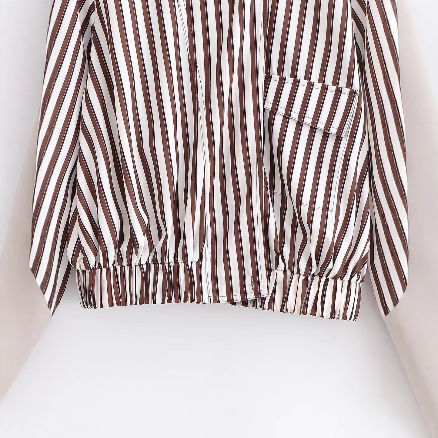Striped pilot jacket jacket