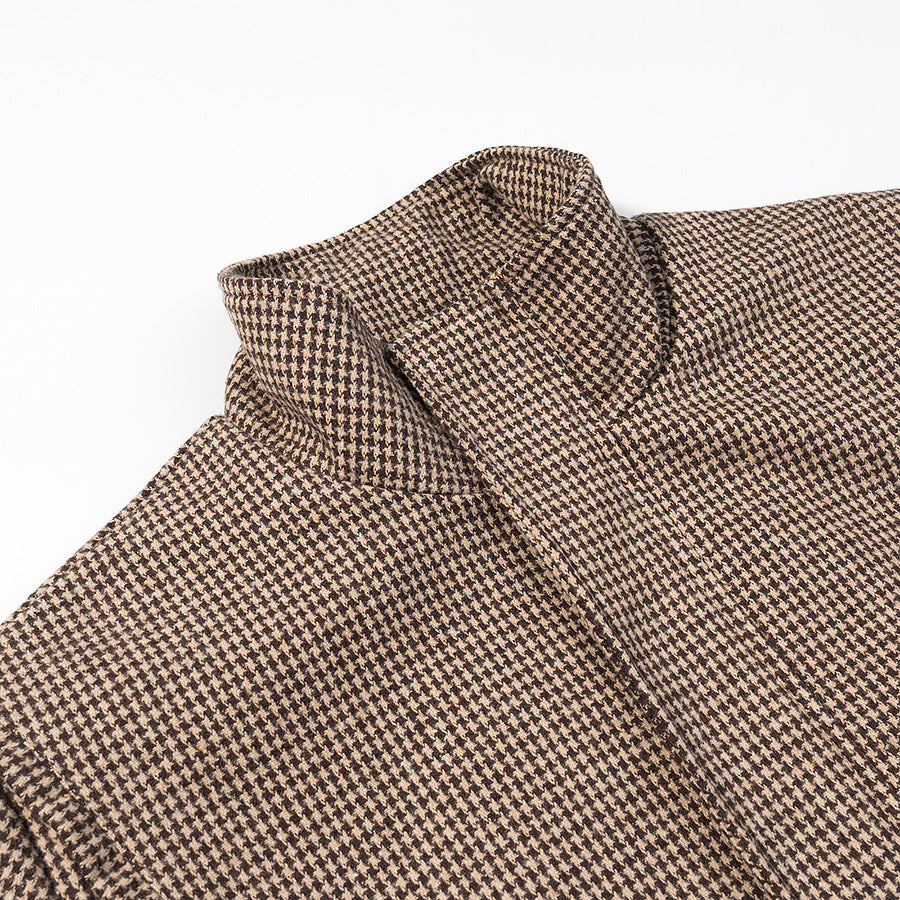 Plaid pilot jacket