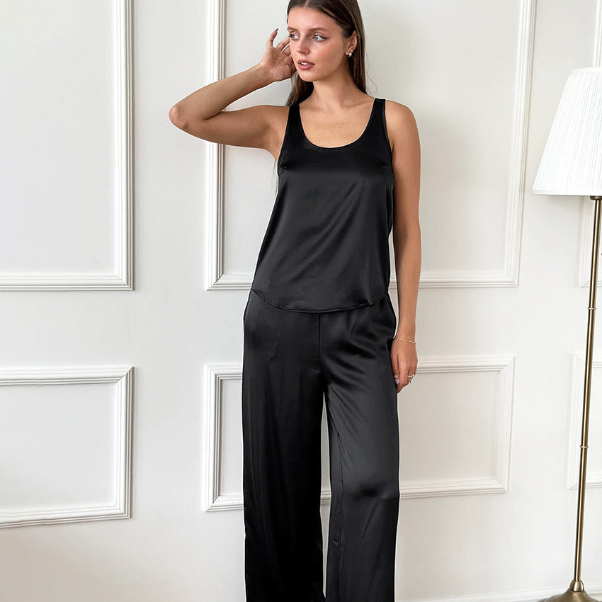 Women's Solid Color Pajama Set