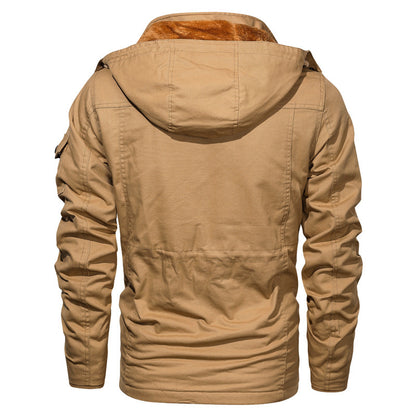 Zipper three-dimensional patch pocket short jacket