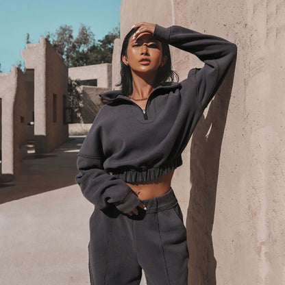 Women's sports hoodie set two-piece set