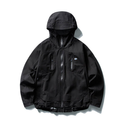 Double zipper jacket jacket