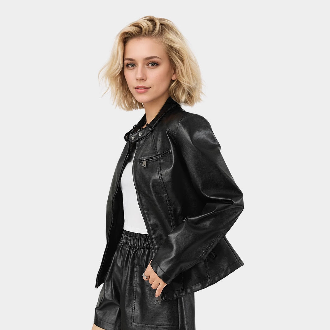 Slim zipper jacket jacket