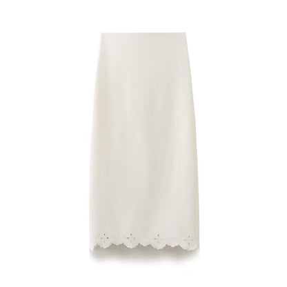 Fashion embroidered top+skirt set for women