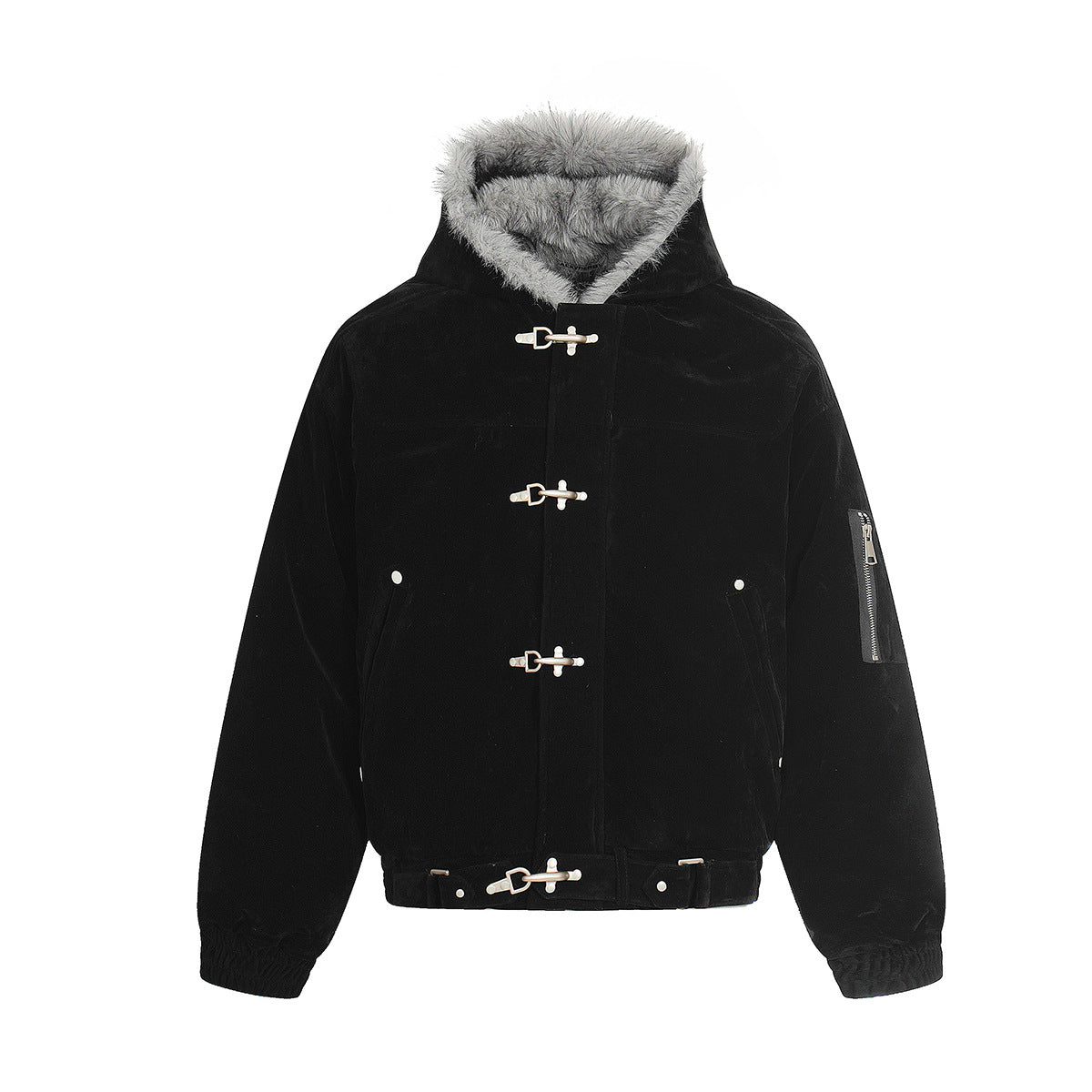Cotton collar jacket with cotton jacket