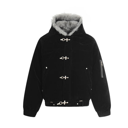 Cotton collar jacket with cotton jacket