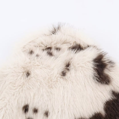Artificial fur effect jacket jacket