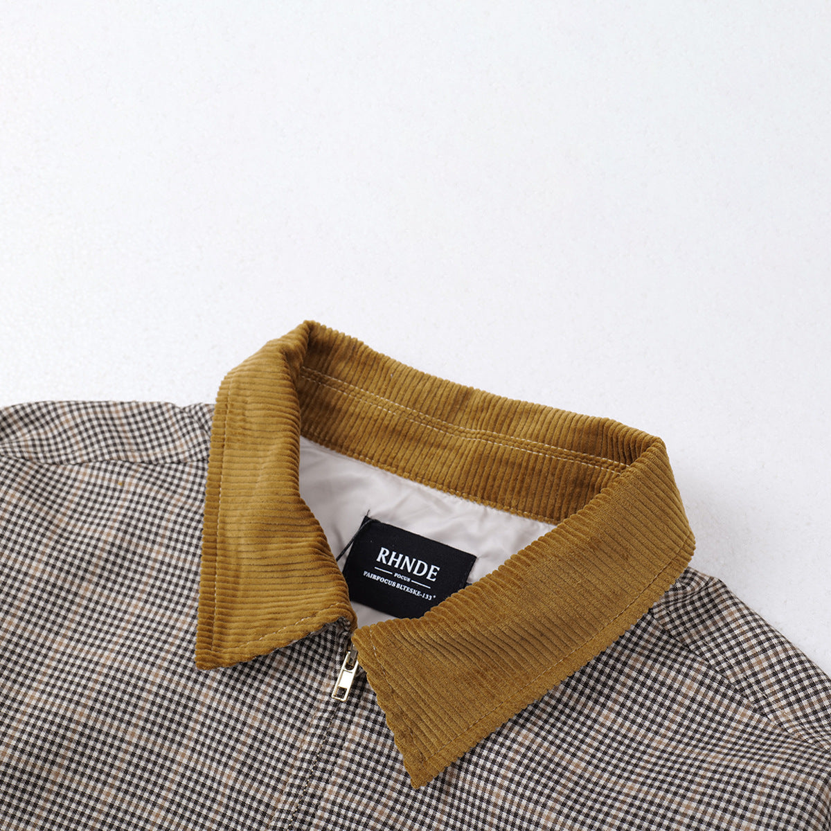 Plaid jacket silhouette jacket