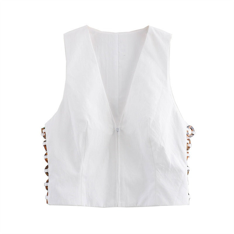 Women's vest, short skirt and pants set