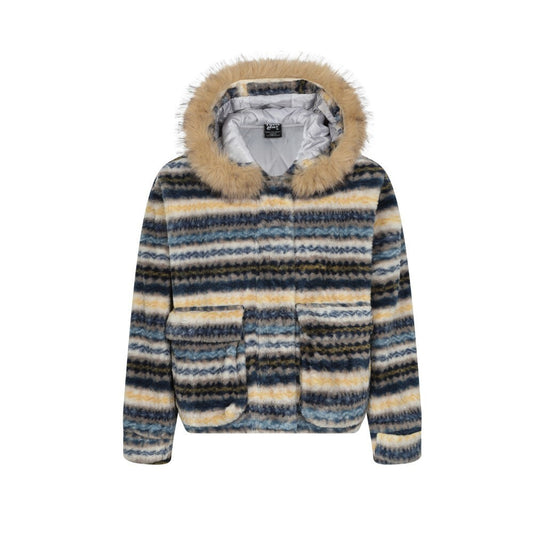 Striped jacket cotton jacket