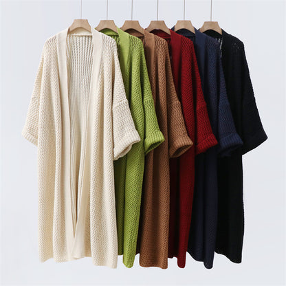 Long loose sweater jacket