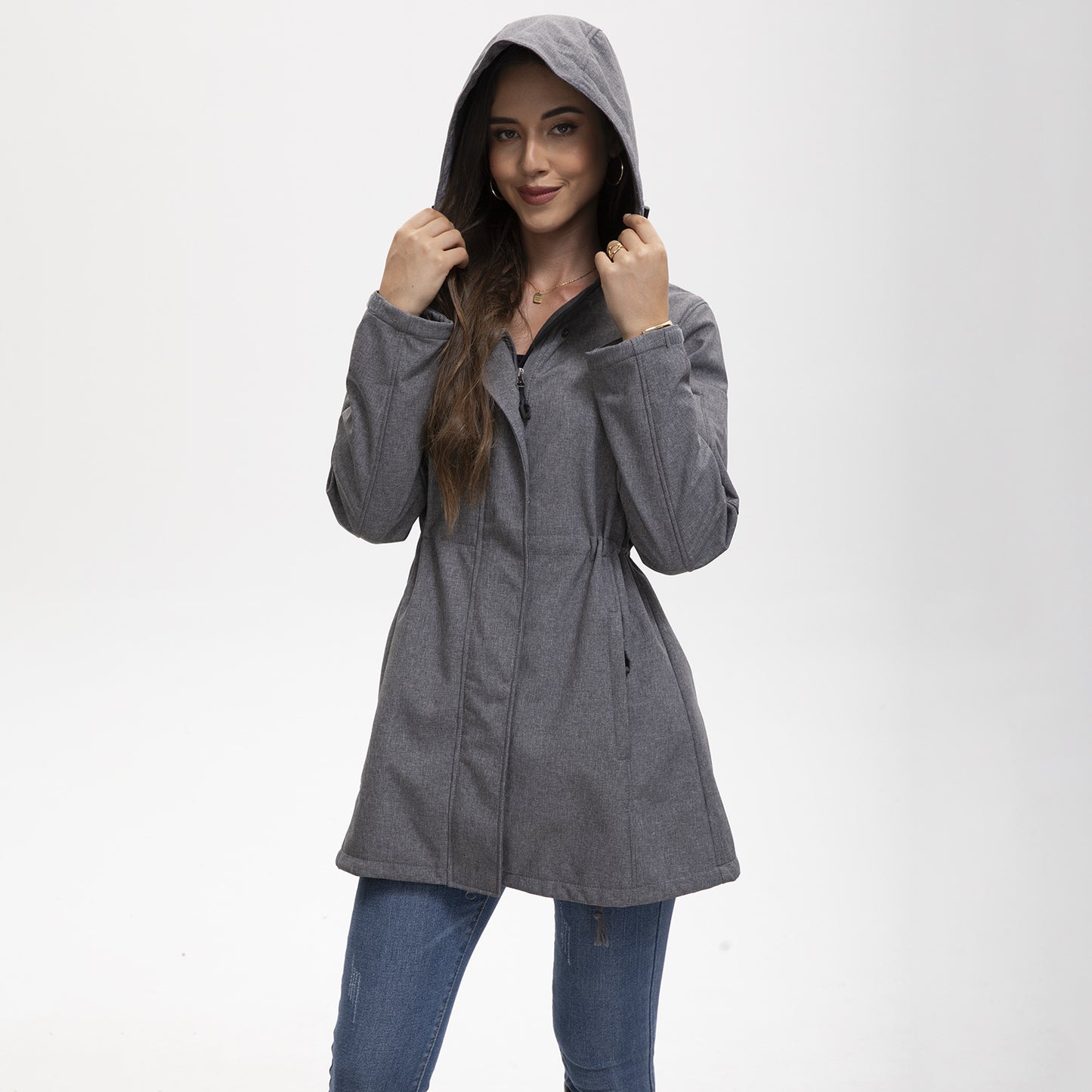Hooded multi pocket jacket