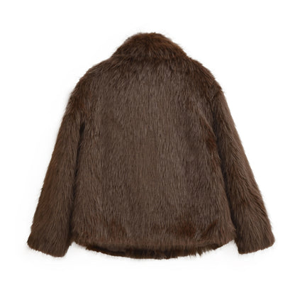 Fur jacket women's clothing