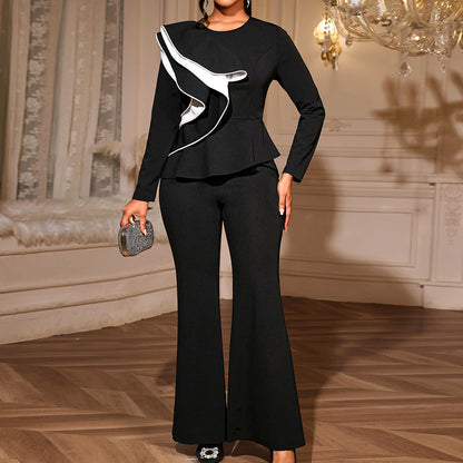 Long sleeved slim fit top set