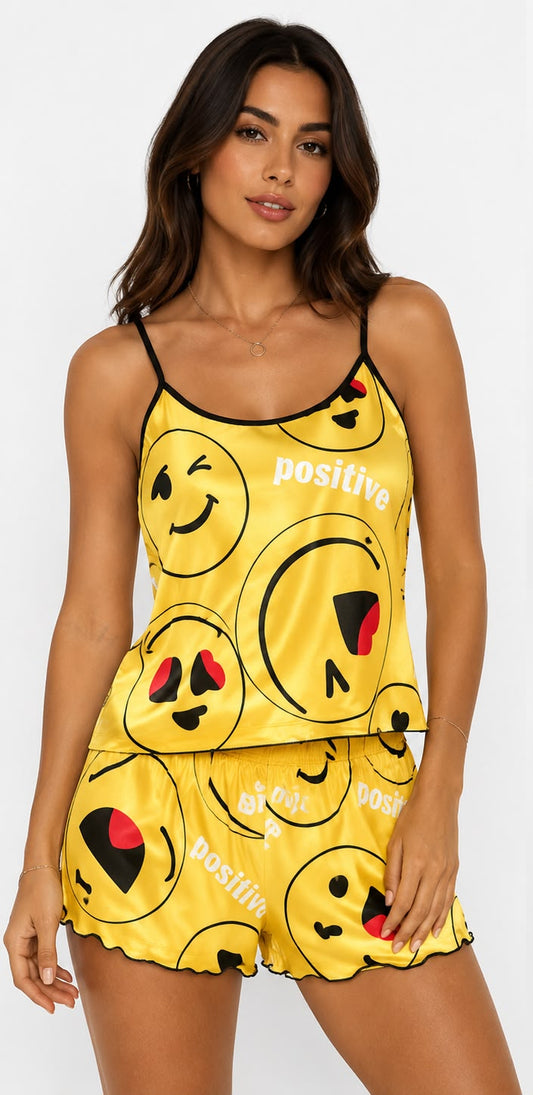 Fitolini Positive Vibes Satin Sleep Set