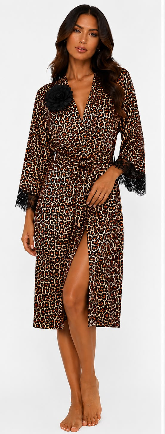 Fitolini Leopard Luxe Robe