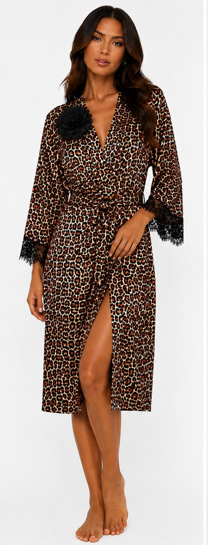 Fitolini Leopard Luxe Robe