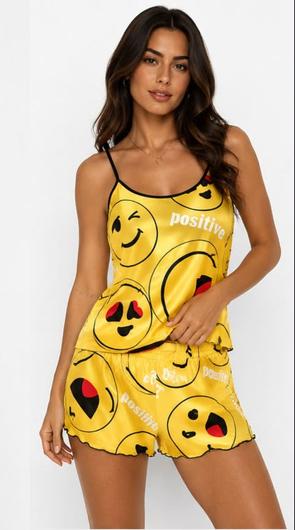 Fitolini Positive Vibes Satin Sleep Set