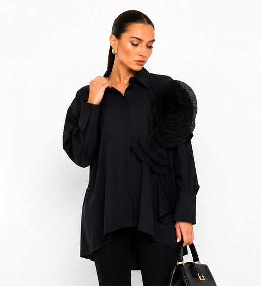 FITOLINI Statement Floral Blouse