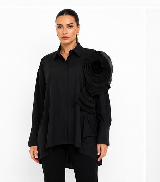 FITOLINI Statement Floral Blouse