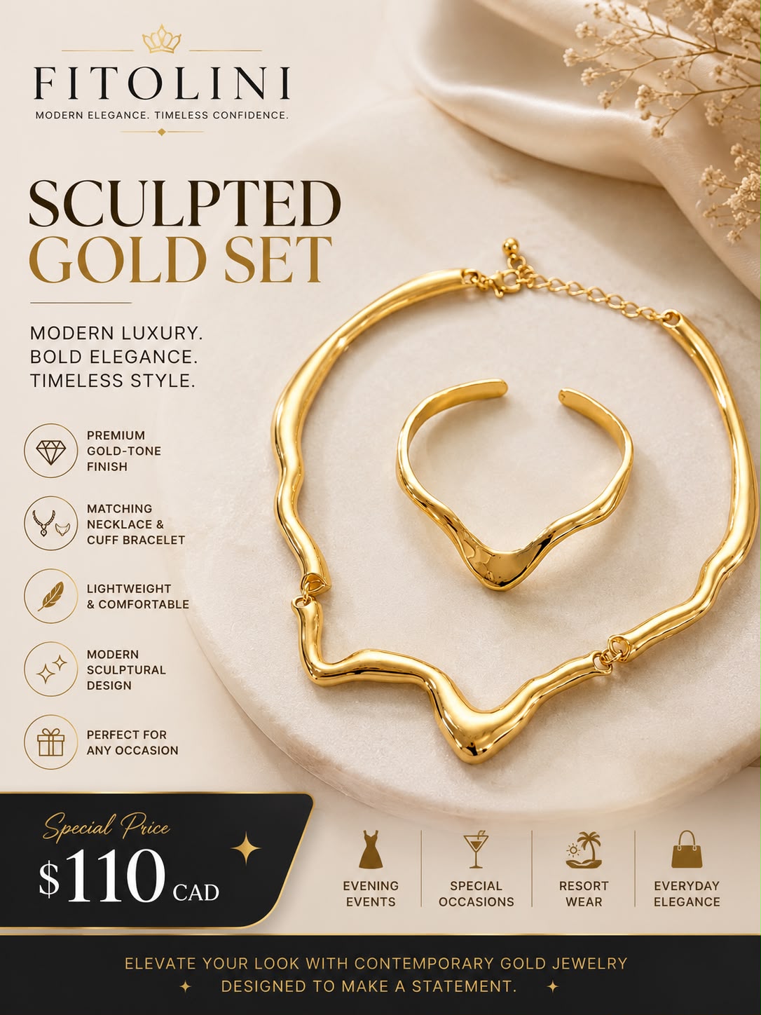 FITOLINI – Sculpted Gold Collection