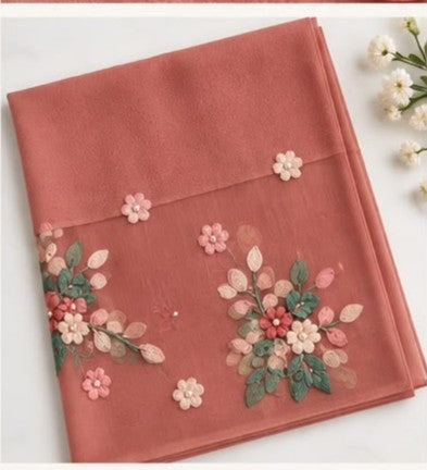 Fitolini Embroidered Scarf