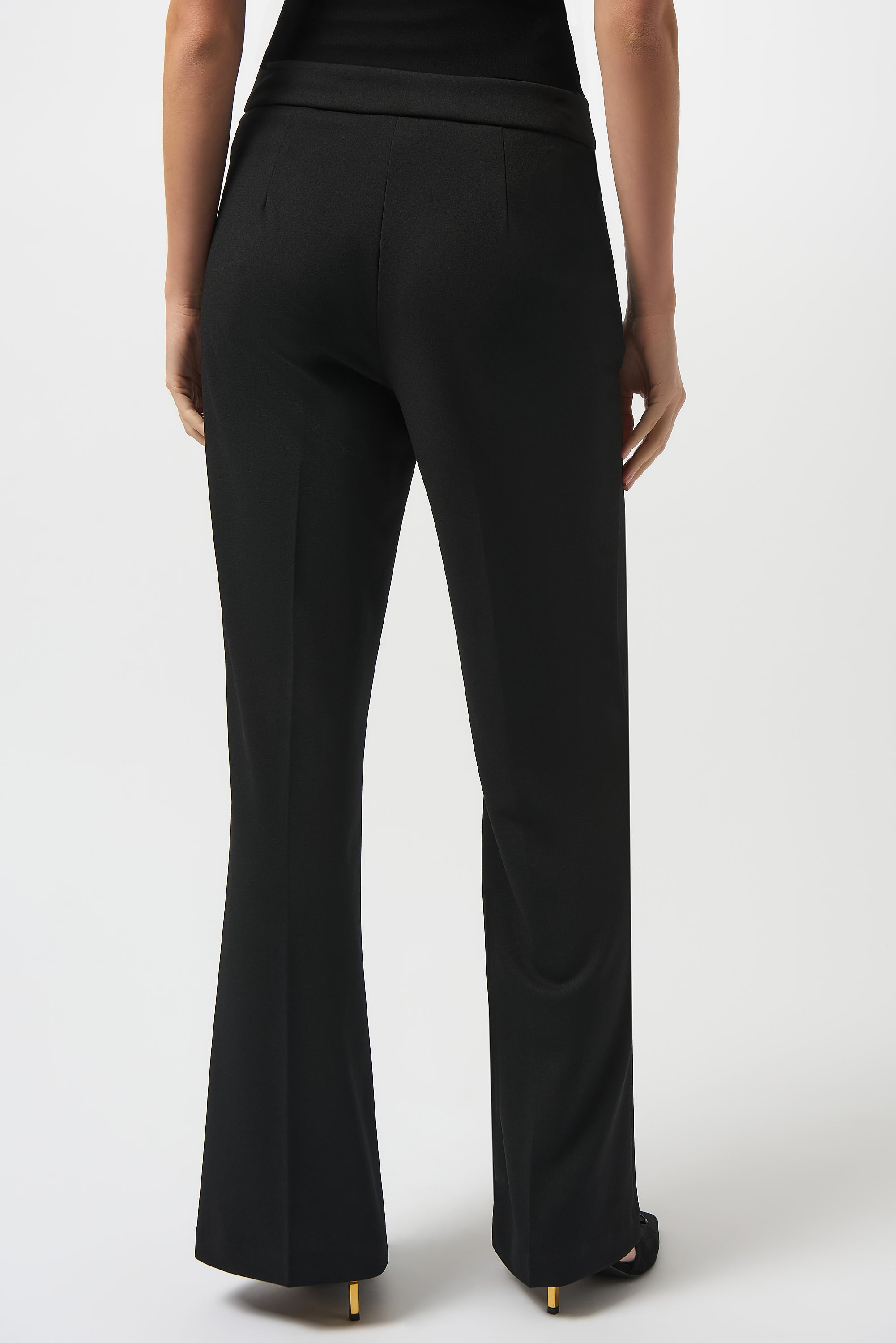 Scuba Crepe Wide-Leg Pants #253073