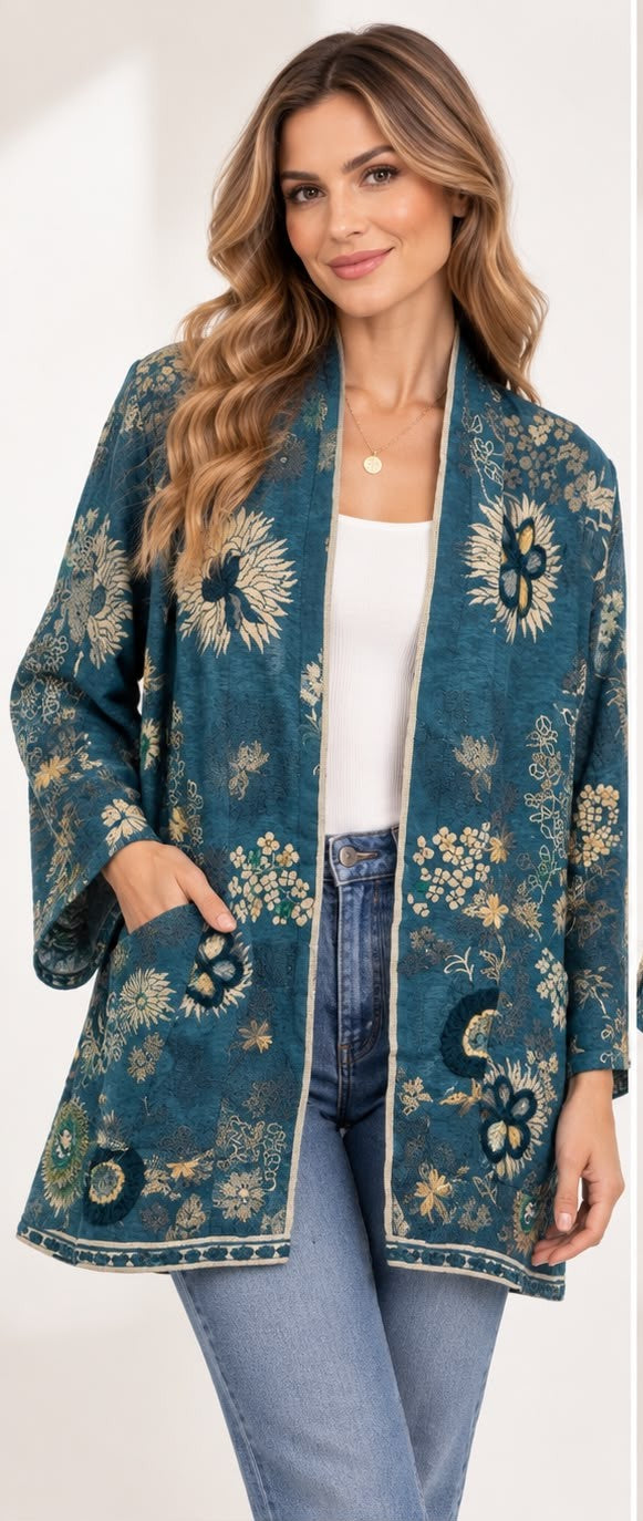 BABA 100% Wool Embroidered Jacket