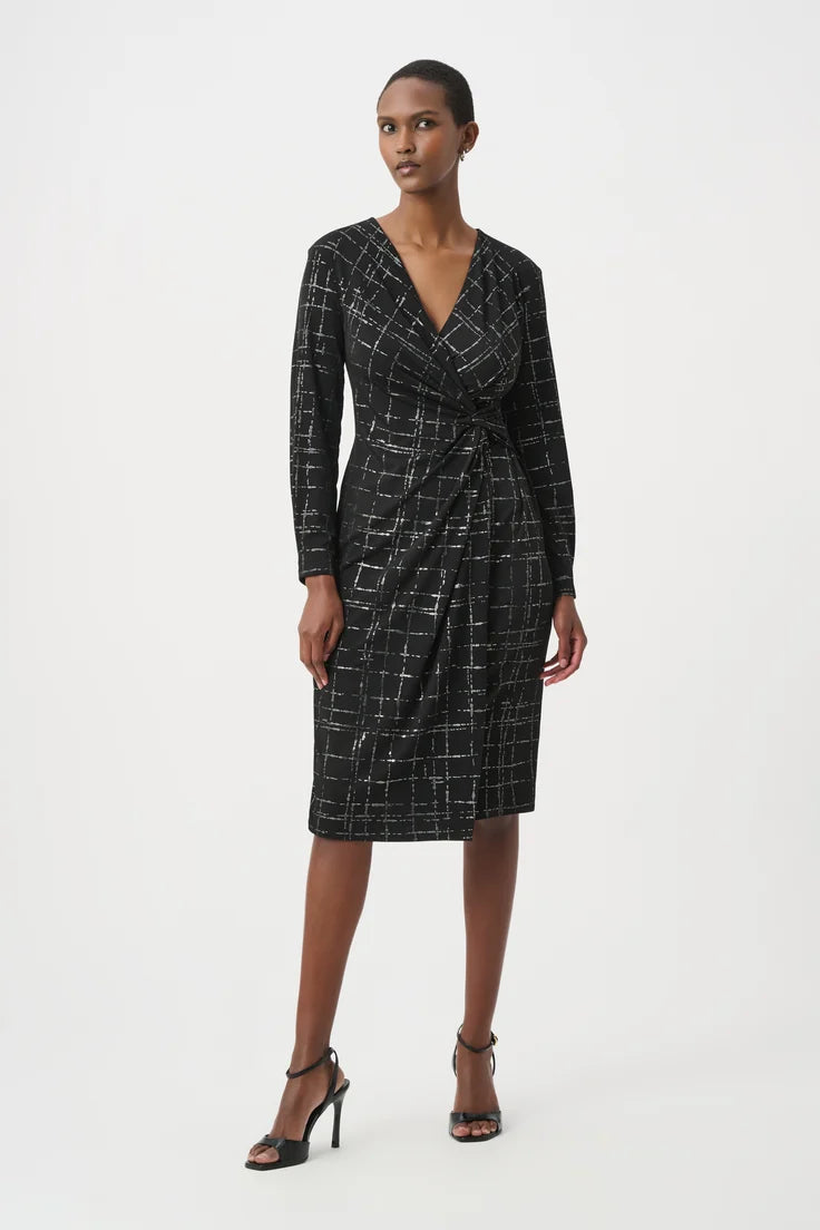 Plaid Wrap Dress