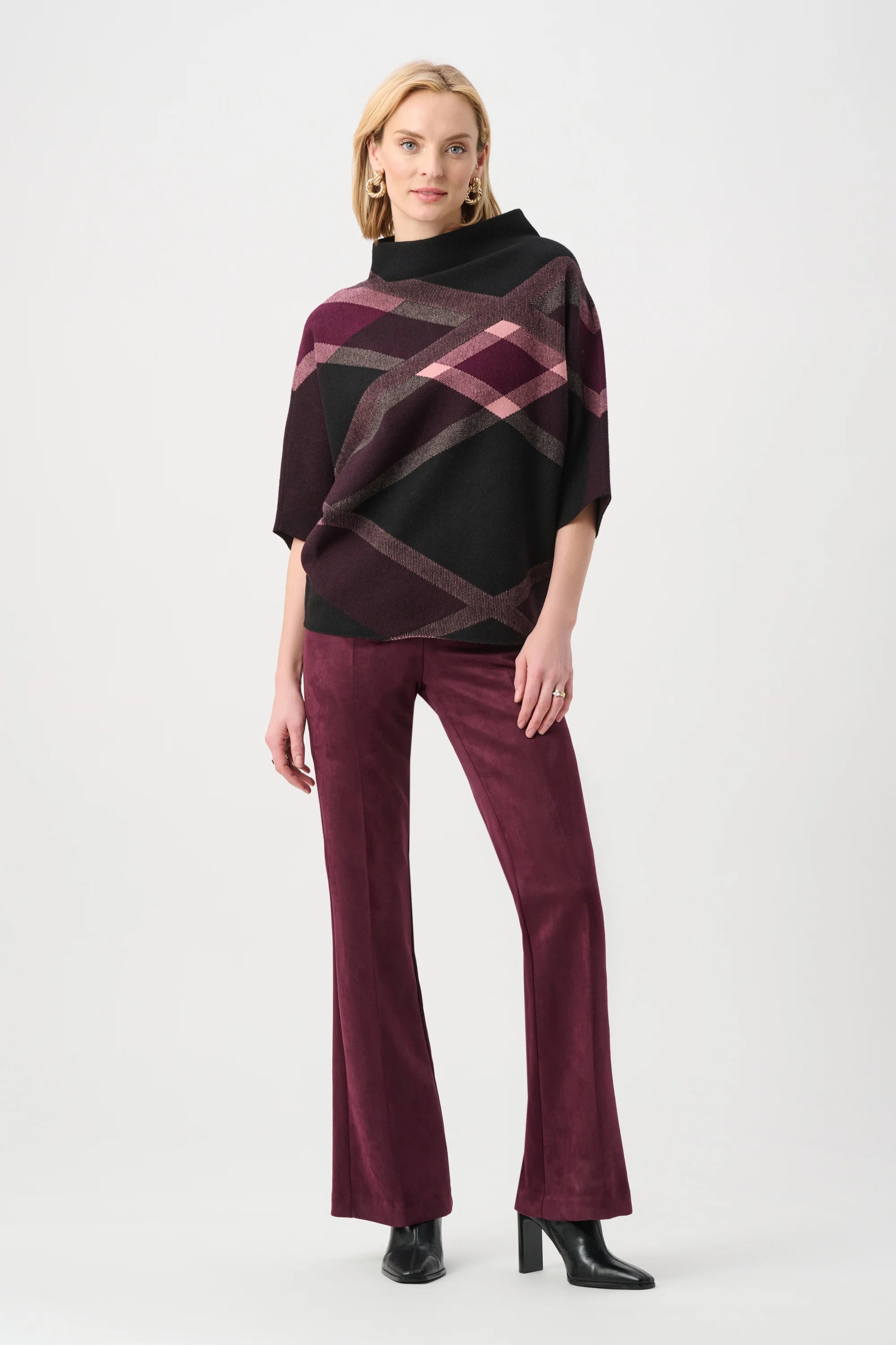 Scuba Suede Flared Pull-On Pants # 263160