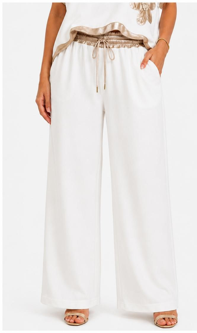 Angela Mara Wide-Leg Pants #34212P