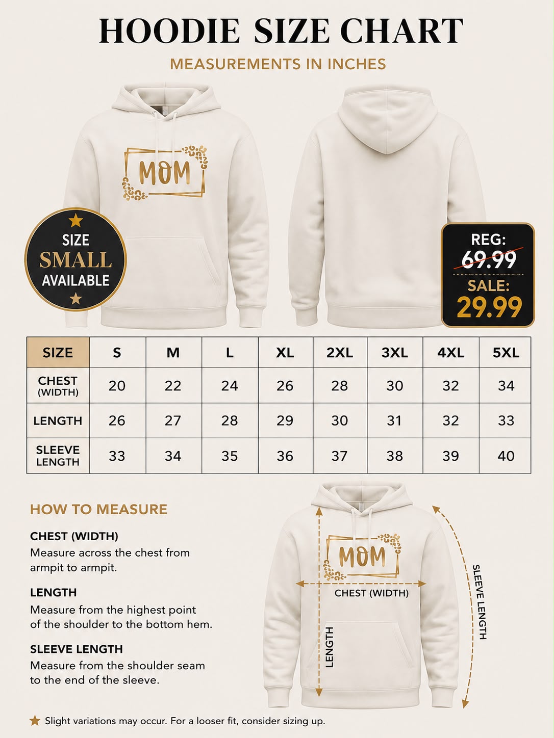 FITOLINI Signature Minimalist Graphic Hoodie – Premium Fleece Pullover with Metallic Gold Detail