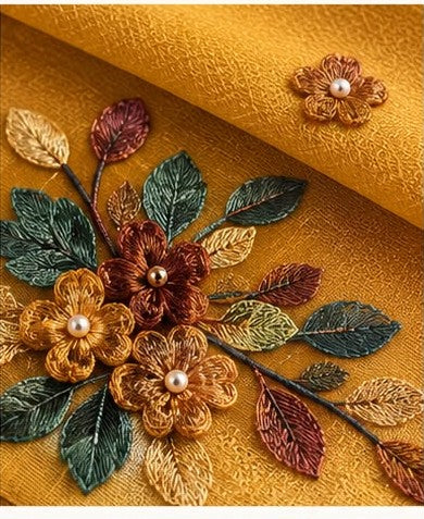 Fitolini Embroidered Scarf